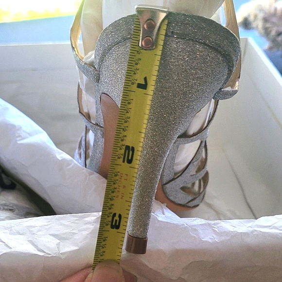 🍒EUC🍒 SCHUTZ GLITTER CAGE HEELS - Picture 15 of 15